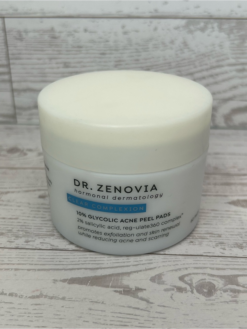 Dr. Zenovia Clear Complexion 10% Glycolic Acne Peel Pads — 60 pads